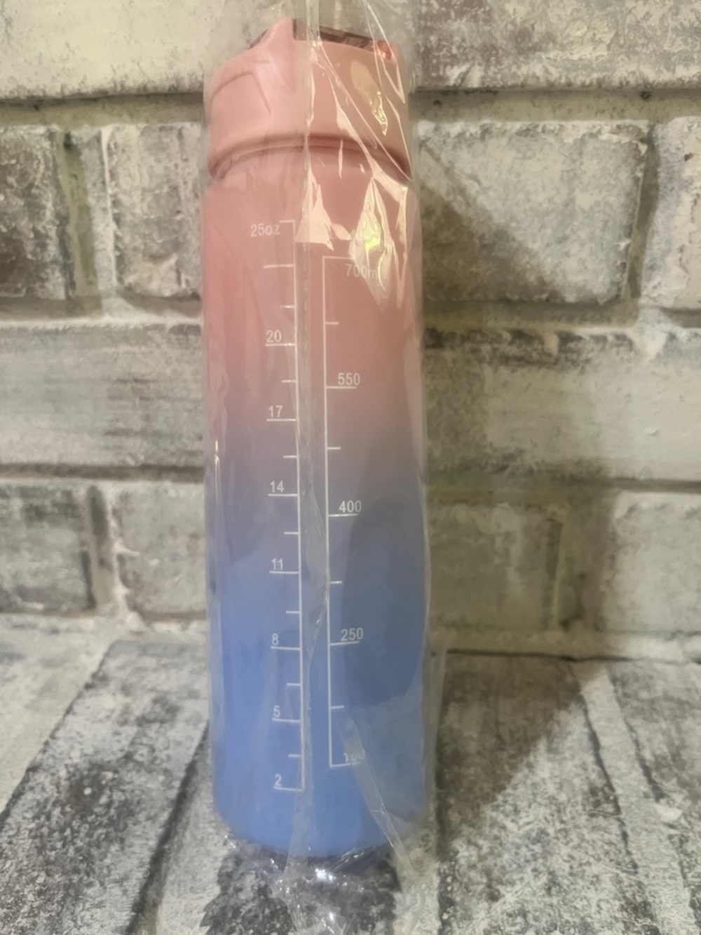 Pink to Blue Gradient '12' Birthday Water Bottle - Picture 3 of 4